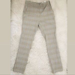 Zara plaid trousers.